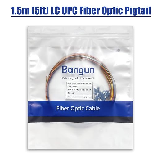 12 Strand Singlemode 9/125 LC-UPC Fiber Pigtail, Fiber Optic Pigtail, 1.5 - Image 6