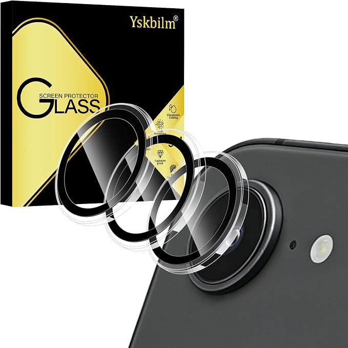 Camera Lens Protector for iPhone 17e / iPhone 16e, Military Grade Shatterproof by Unknown