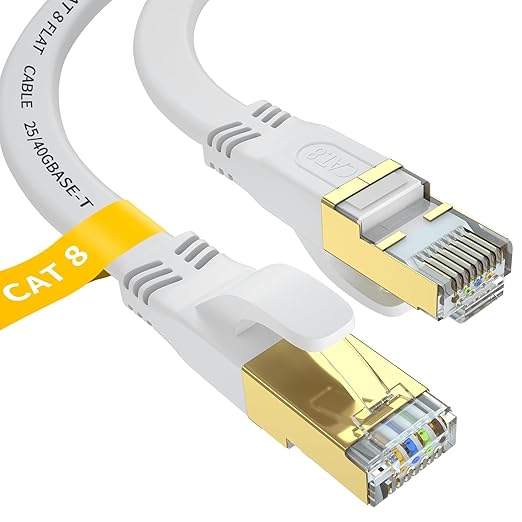 Cat 8 Ethernet Cable 6 FT, Outdoor&Indoor High Speed Heavy Duty Network LAN by Unknown