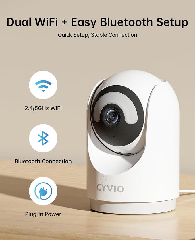 Indoor Security Camera, 5MP Plug-in Wireless WiFi Home Camera - Image 8