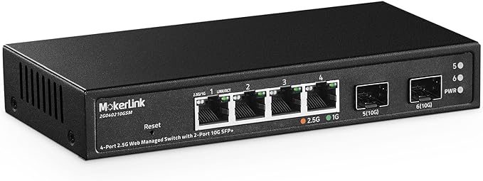 MokerLink 4 Port 2.5G Managed Switch by MokerLink