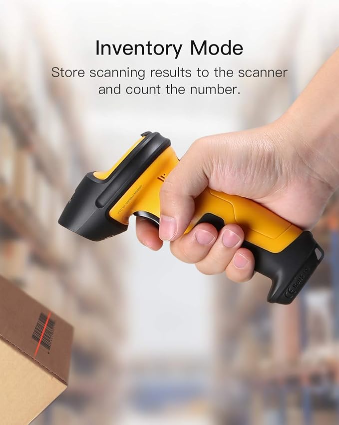 Inateck Barcode Scanner, Wireless Scanner, 2.4 GHz Adapter, 2600mAh Battery - Image 6