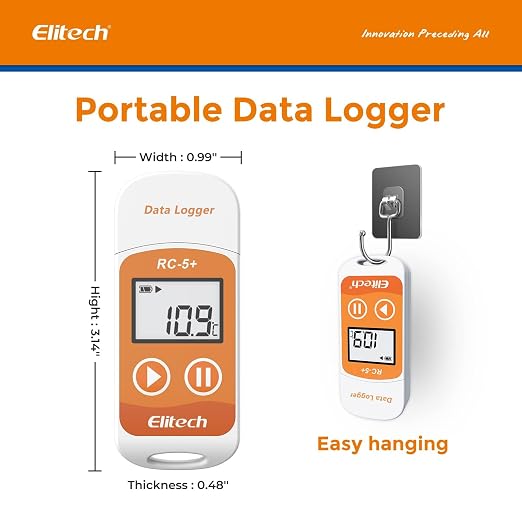 Elitech RC-5+ Digital PDF USB Temperature Data Logger Reusable Recorder - Image 3