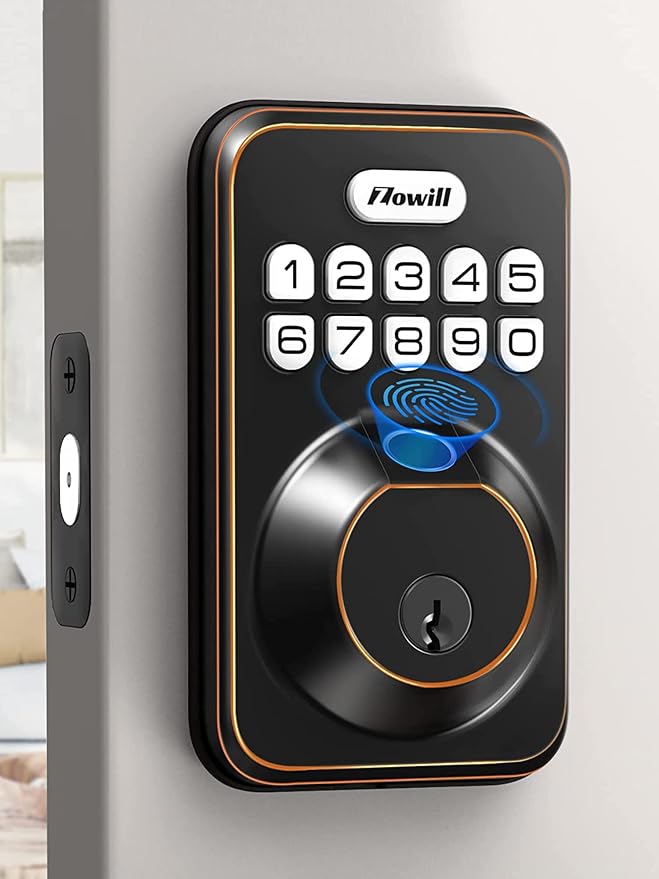 Fingerprint Door Lock, Zowill Keyless Entry Door Lock Keypad Deadbolt by Zowill