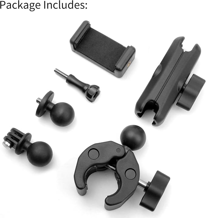SOONSUN Super Clamp Mount with Dual 360° Ball Heads & Phone Holder, Heavy-Duty - Image 8