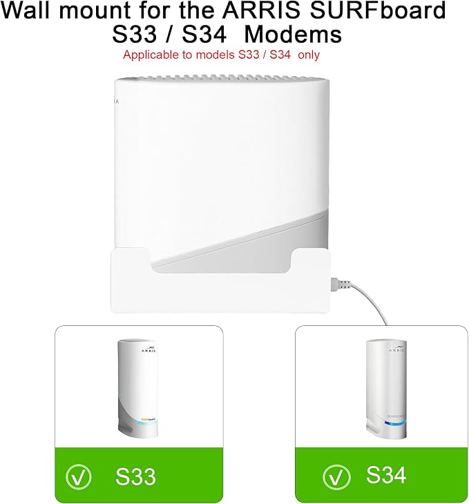 Metal Wall Mount for Arris Surfboard S33/S34, Designed for Arris Surfboard - Image 6