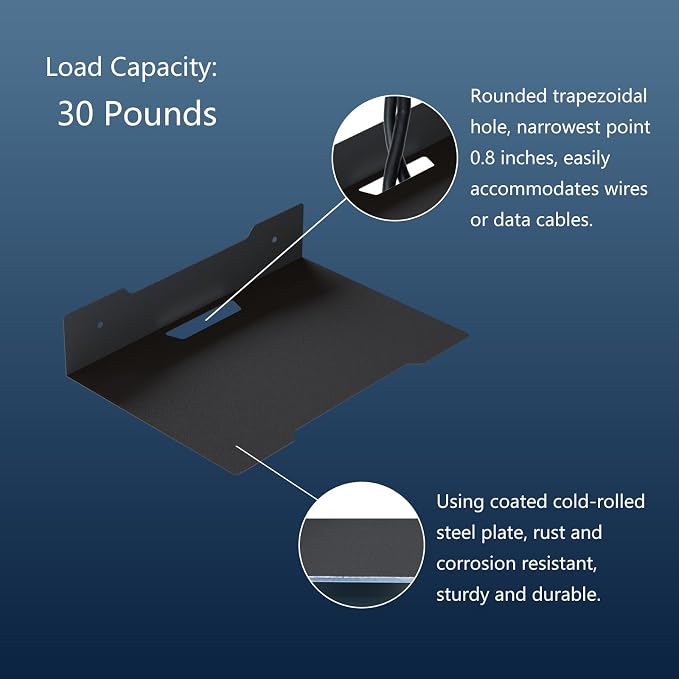 Floating Metal Wall Mount Shelf, Shelf - Image 5