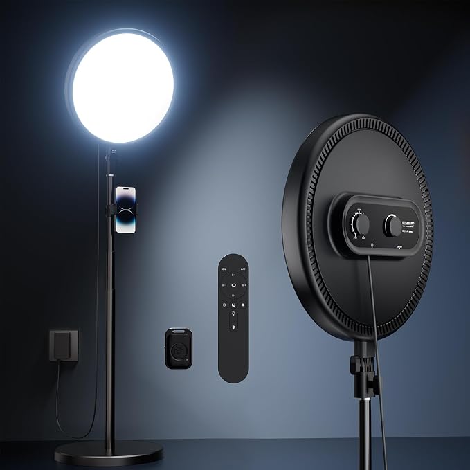 TODI Large Ring Light with 79" Stand, 6500K Full-Screen Selfie Ring Light with by TODI