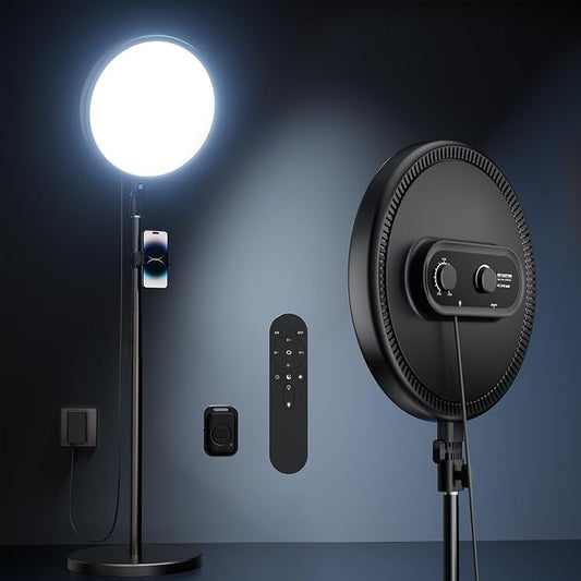 TODI Large Ring Light with 79" Stand, 6500K Full-Screen Selfie Ring Light with by TODI