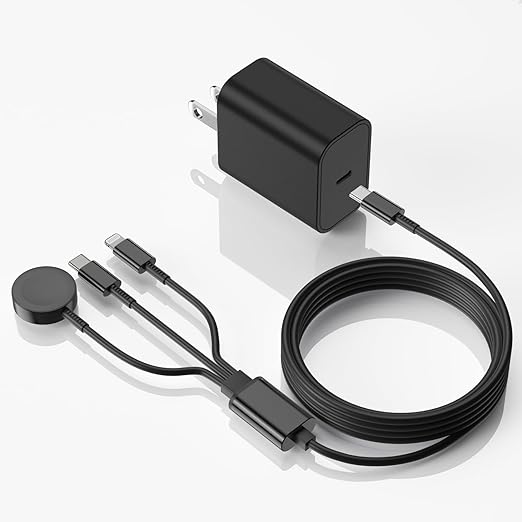 Upgraded Apple Watch Charger, 3 in 1 Multi Charging Cable 6FT, Magnetic Fast by Gyusity