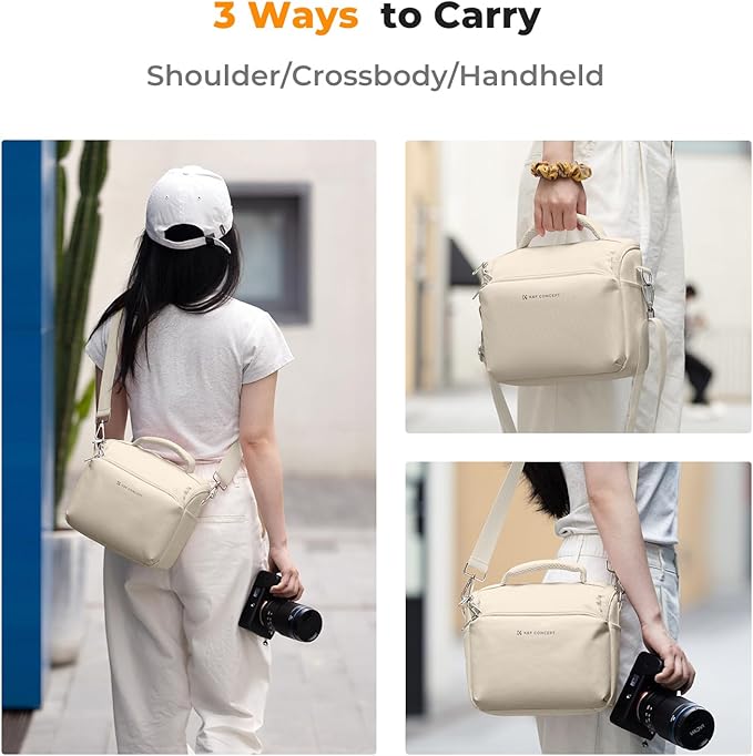 K&F CONCEPT Camera Sling Bag Small Crossbody Camera Case DSLR/SLR/Cute Compact - Image 5