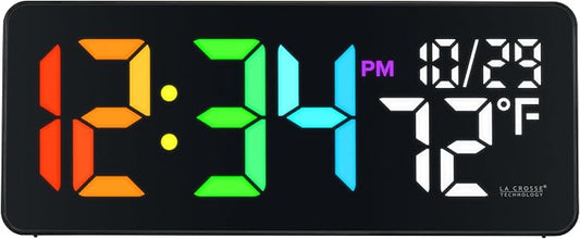 La Crosse Technology 513-1411 Color-Changing Digital LED Wall Clock by LaCrosseTechnology