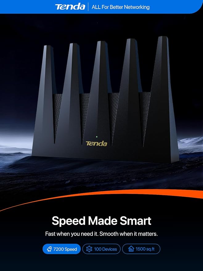 Tenda WiFi 7 Router BE7200 – Dual-Band High-Speed Wireless Internet Router - Image 9