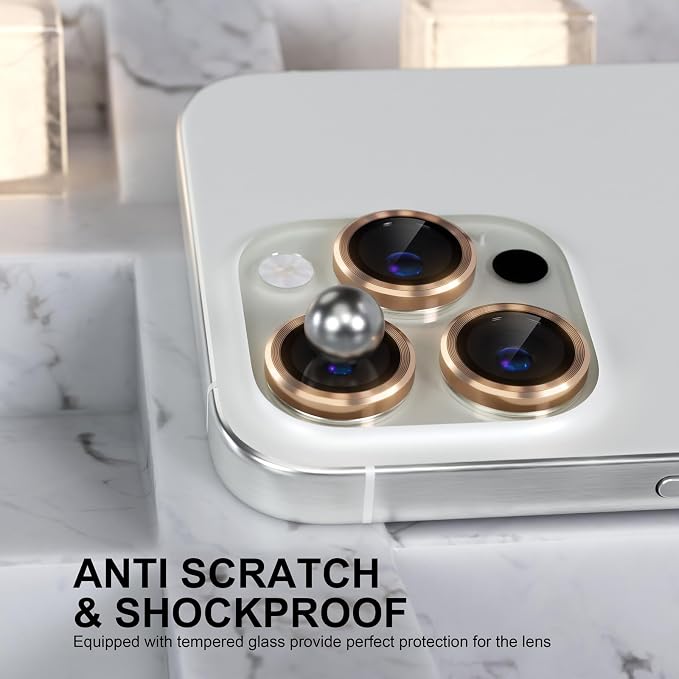 Choiche Compatible for iPhone 16 Pro/iPhone 16 Pro Max Camera Lens Protector - Image 3