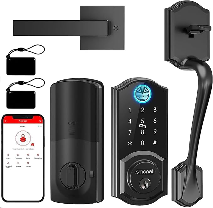 Smart Lock Front Door, SMONET Keyless Entry Door Lock by SMONET