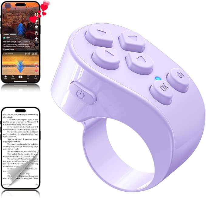 TikTok Scrolling Ring Remote Control, Page Turner by WEWAHIVER