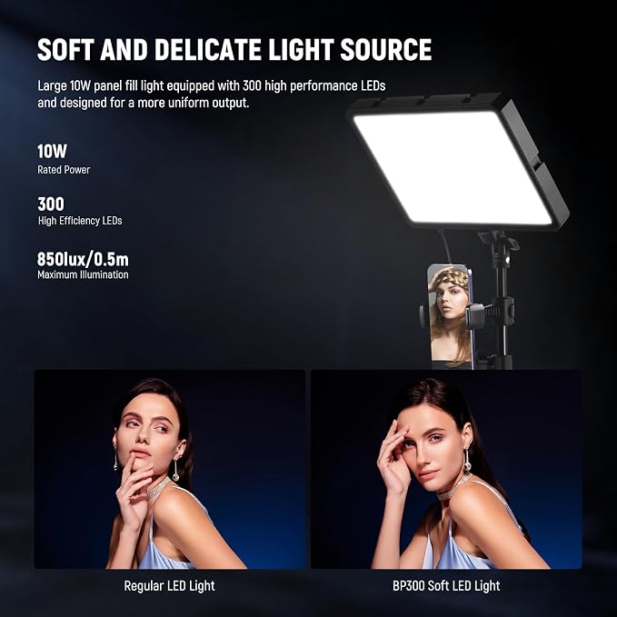 NEEWER Basics 2Pcs LED Video Light Panel - Image 3