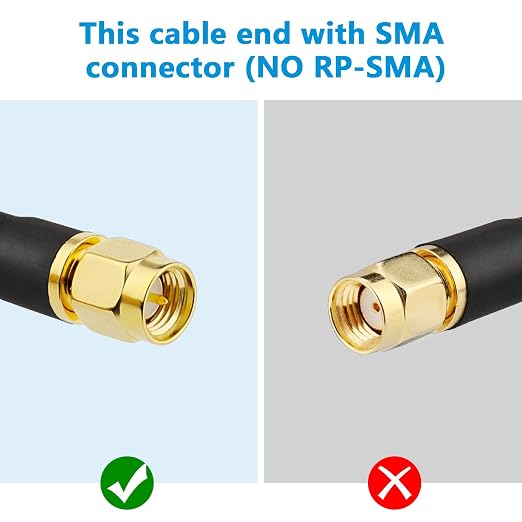 MOOKEERF KMR240 SMA Male to SMA Male Coaxial Cable 50 ohm Coax Ultra Low Loss - Image 3
