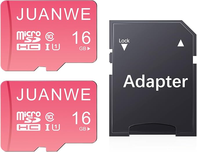 JUANWE 16GB Micro SD Card 2 Pack microSDHC Memory Card by JUANWE