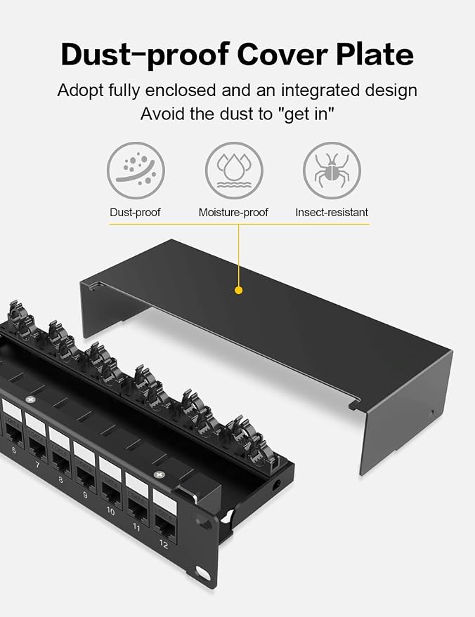 12 Port Keystone Patch Panel CAT6 - Image 6