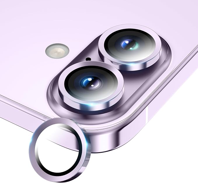 Camera Lens Protector for iPhone 17/iPhone 16/iPhone 16 Plus, Sapphire Glass by WumigooProducts