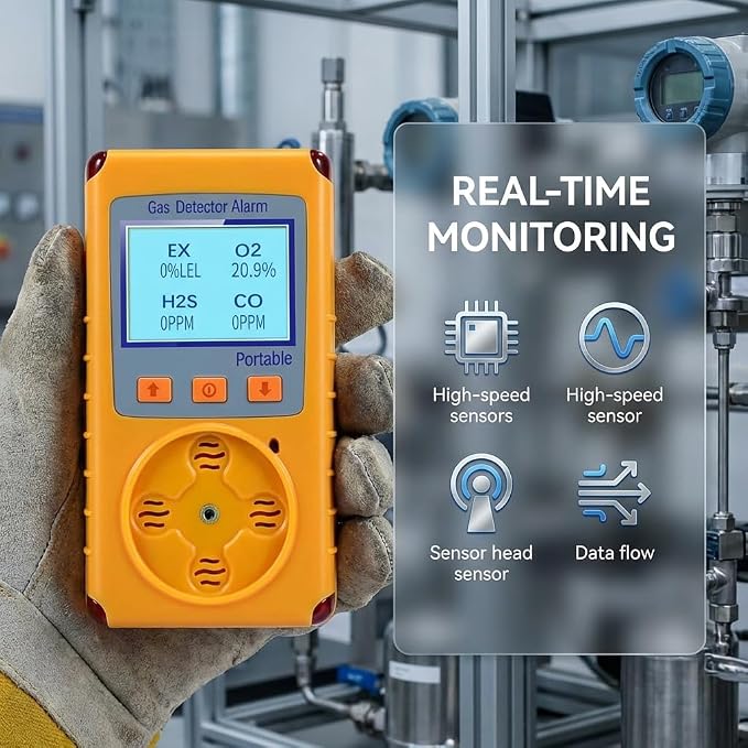 4 Gas Monitor Multi Gas Detector - Image 5