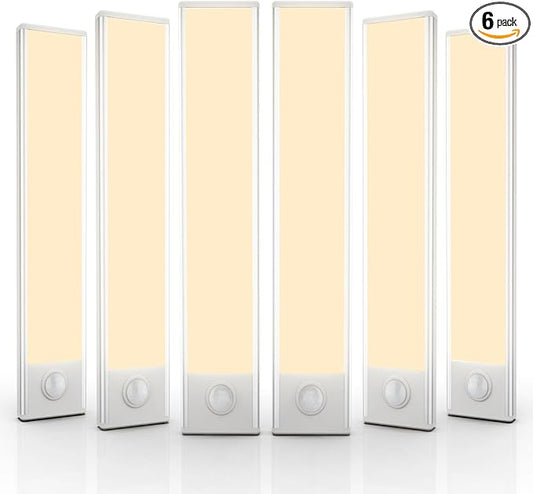 6 Pack Under Cabinet Lights Wireless, 40 LED Motion Sensor Light Indoor by AVEVA