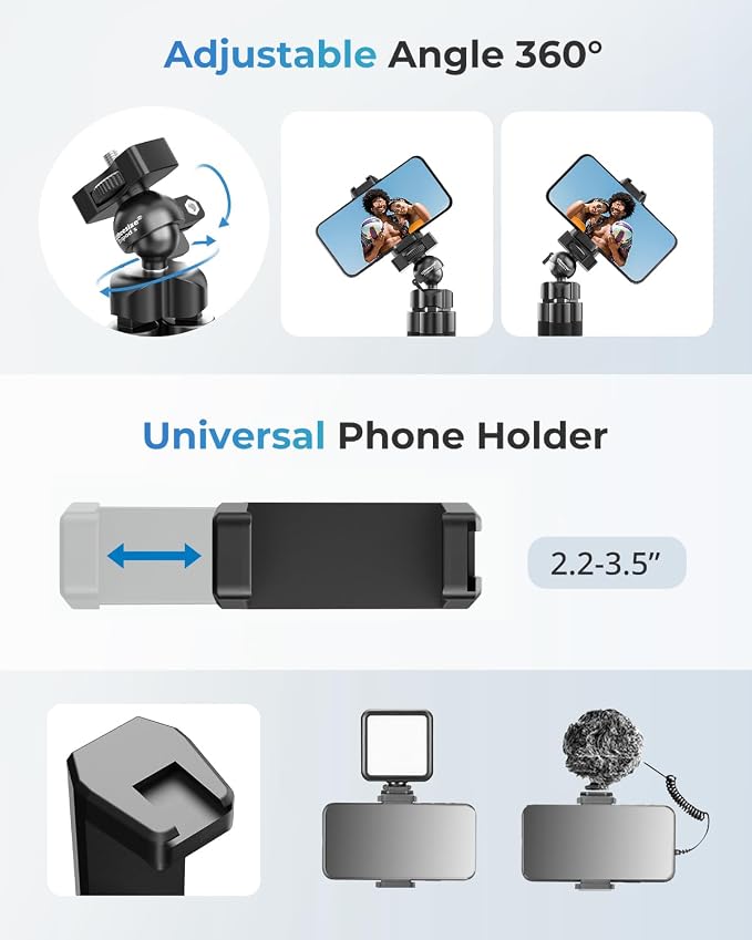 UBeesize Phone Tripod Pro S, Flexible Desk Stand - Image 3