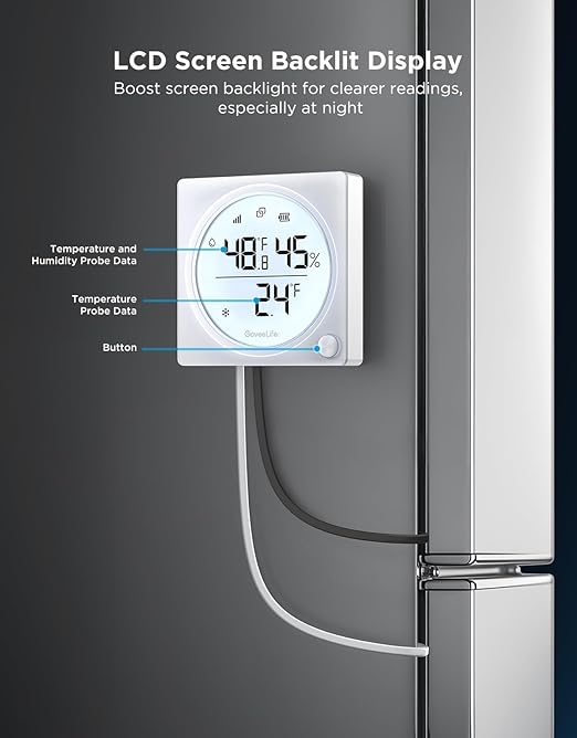 GoveeLife WiFi Refrigerator Thermometer Hygrometer Pro - Image 4