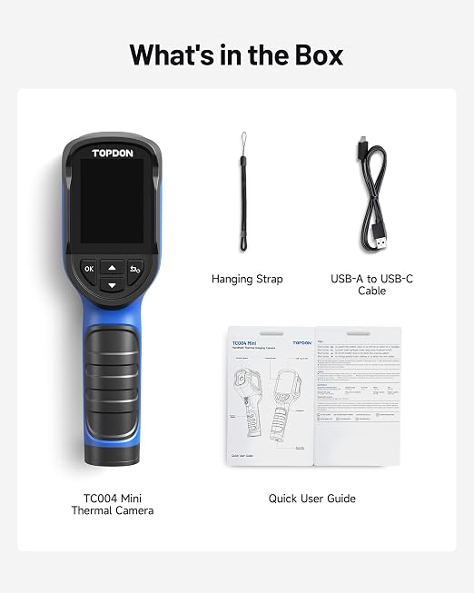 TOPDON TC004 Mini Thermal Imaging Camera, 240 x 240 TISR Resolution, 15-Hour - Image 9