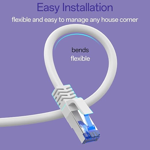 Cat8 Ethernet Cable 75 FT Indoor & Outdoor, Ethernet Cable High Speed 40Gbps - Image 5