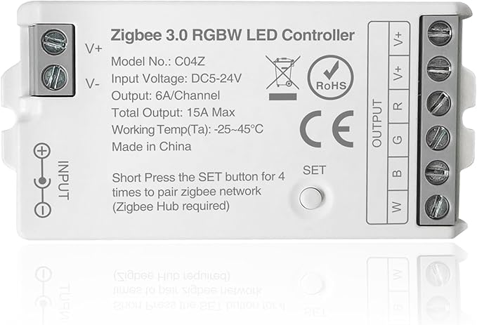 ZigBee 3.0 LED Controller C04Z RGBW LED Strip Bulb Dimmer Compatible by TUNICHX