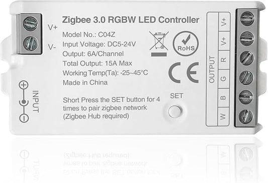 ZigBee 3.0 LED Controller C04Z RGBW LED Strip Bulb Dimmer Compatible by TUNICHX