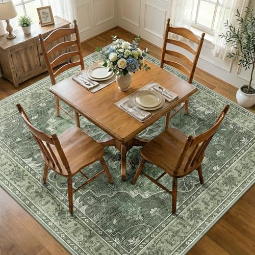 RELEANY Washable Area Rug, Square 8'x8' - Image 2