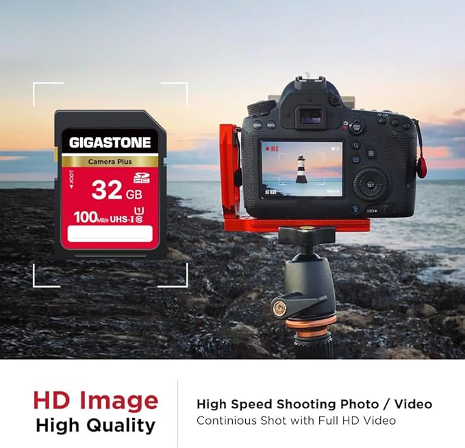 GIGASTONE 32GB SD Card 2-Pack, Camera Plus, UHS-I U1 Class 10 SDHC Memory Card - Image 4