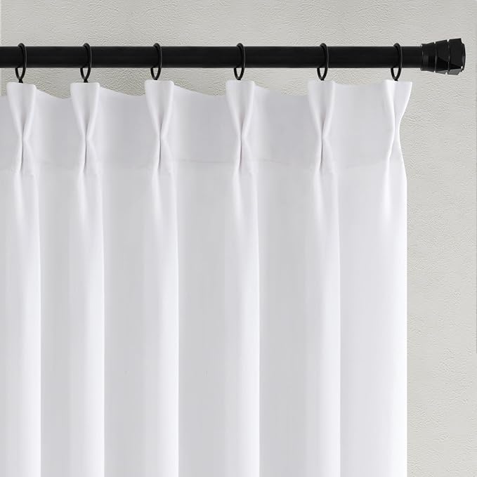 Memory Trained Pinch Pleated Curtains 90 Inches Long, Viral Linen Pinch Pleat - Image 6