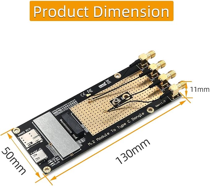 M.2 3G/4G/5G Module to Type C/USB 3.0 Adapter - Image 7