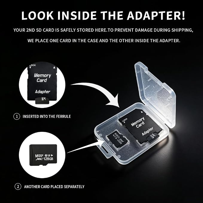 128GB Micro SD Card 2-Pack, High Endurance A1 U3 V30 4K Video Recording - Image 5