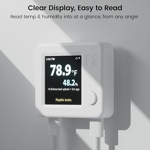 MOCREO WiFi Reptile Hygrometer Indoor Thermometer, Smart Humidity and - Image 4
