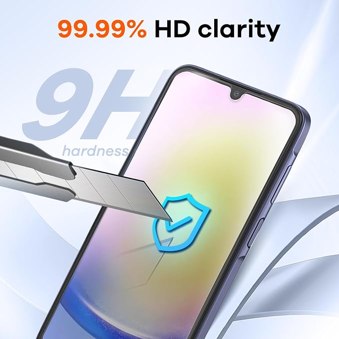 4+4 Pack for Samsung Galaxy A25 5G Screen Protector & Phone Camera Lens - Image 4