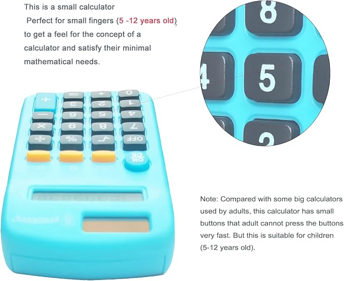 Basic Calculator Dual Power 8 Digit Desktop Calculator - Image 5