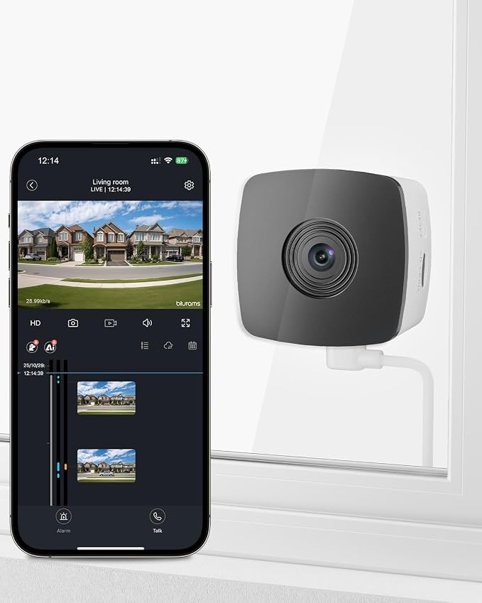 blurams 2.4G/5G Cameras for Home Security, 2K Pet Camera Indoor by Blurams