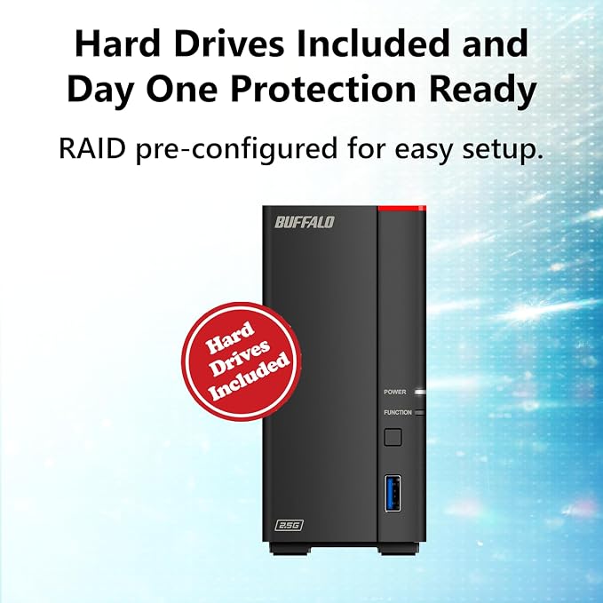 BUFFALO LinkStation 710 4TB 1-Bay NAS Network Attached Storage - Image 5