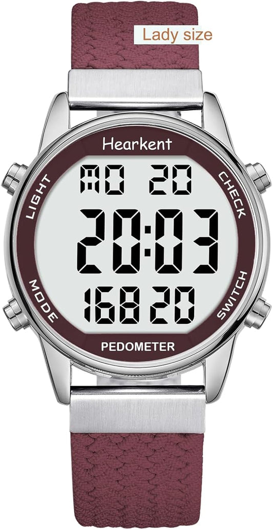 Hearkent Pedometer Watch for Walking Steps and Miles-Men&Women-Step Counter for by Hearkent