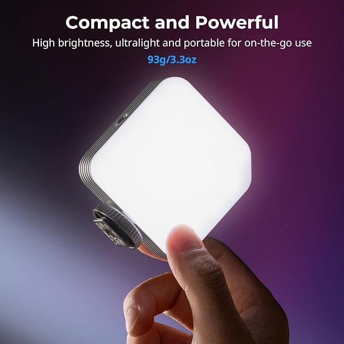 SMALLRIG P108 Neo Mini RGBWW Video Light, Portable Camera Light - Image 6