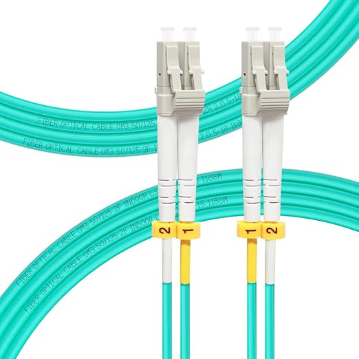 FLYPROFiber- LC to LC Fiber Patch Cable OM3 3M/10ft, Length Options: 0.2m-200m by FLYPROFiber