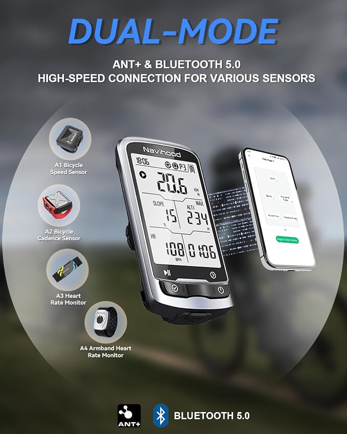 L4 Entry Level GPS Bike Computer Wireless, Laminated 2.3" Screen, Ultra Thin - Image 6