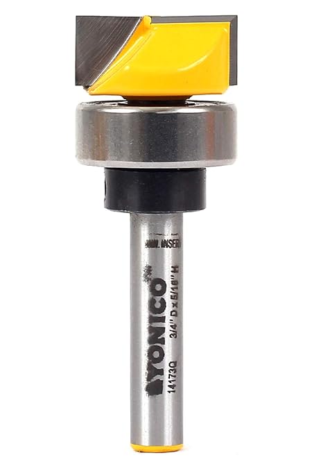 YONICO Flush Trim Router Bit 3/4-Inch Diameter 1/4-Inch Shank 14173q - Image 3