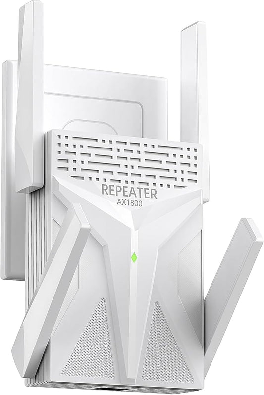 AX1800 WiFi 6 Extender Signal Booster by CINAMON
