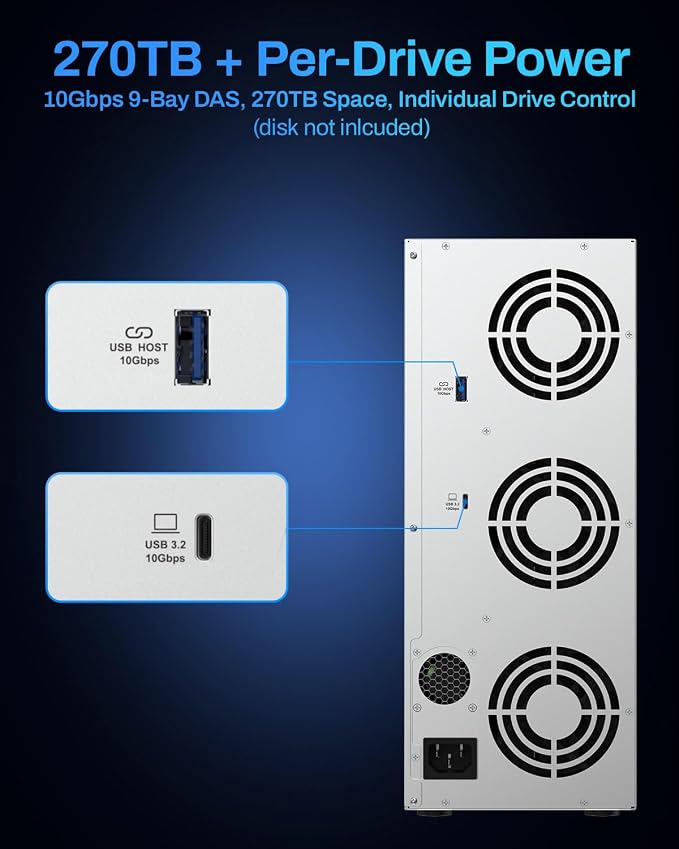 TERRAMASTER D9-320 Hard Drive Enclosure - Image 2